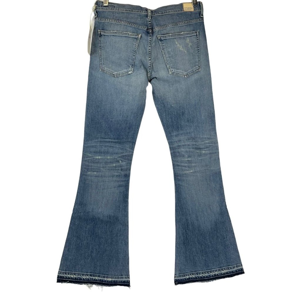 Citizens of Humanity Jeans Women's Sz 28 Blue Drew Flip Flop Flare Mid $228 Nwt - Picture 2 of 16